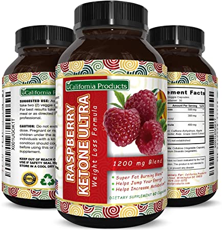 Raspberry Ketones Weight Loss Keto Supplement with Pure African Mango Apple Cider Vinegar and Green Tea - Natural Fat Burner Metabolism Booster Appetite Suppressant for Men and Women