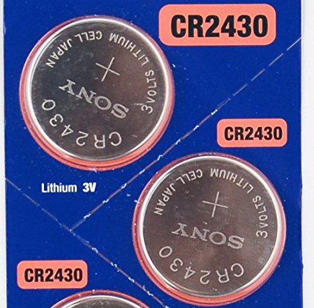 2PC SONY CR2430 2430 Lithium Watch Battery 3V 280mAh - Exp Date: 2021