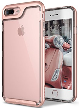 iPhone 7 Plus Case, Caseology [Skyfall Series] Transparent Clear Enhanced Grip [Rose Gold] [Slim Cushion] for Apple iPhone 7 Plus (2016)