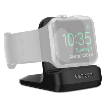 Apple Watch Stand, Spigen [Charging Dock] Apple Watch Stand [S350] Premium TPU Compatible with Apple Watch Nightstand Mode [watchOS 2] for Apple Watch (2015) - S350 (SGP11584)