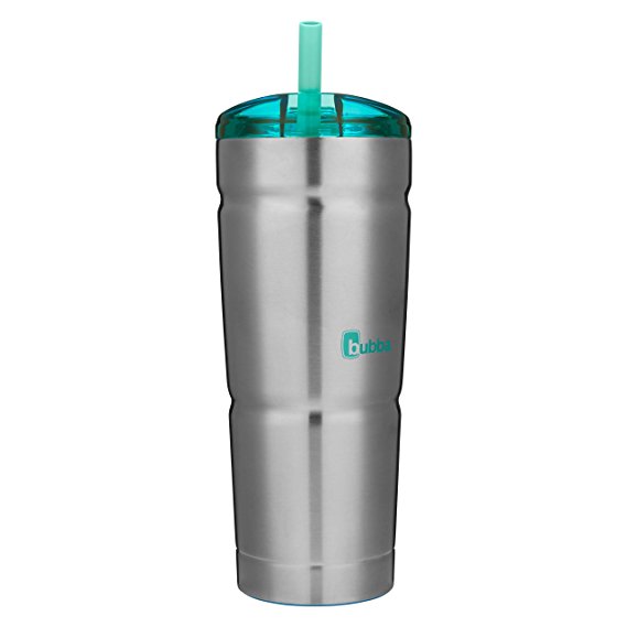 Bubba Straw Envy S Vacuum-Insulated Stainless Steel Tumbler, 24 oz., Island Teal Lid