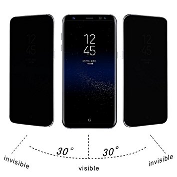 For Samsung Galaxy S7 Edge / S8 / S8 Plus, MNtech NEW Privacy Full Screen Protector Anti-Spy Tempered Glass