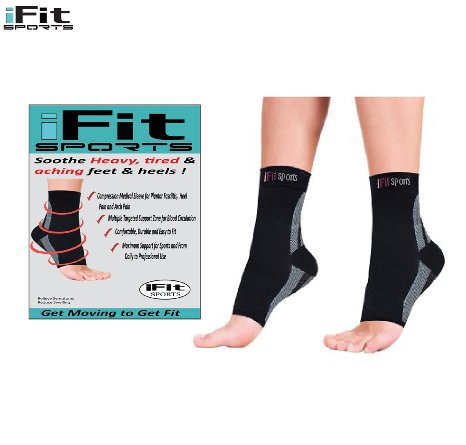 Foot Sleeve(1 Pair)Best Plantar Fasciitis Support For Men & Women Heel Support,Arch Support Sock/ Ankle Sock Compression Medical Technology.Sports Sock,Arch Support.Pain Relief Sock.