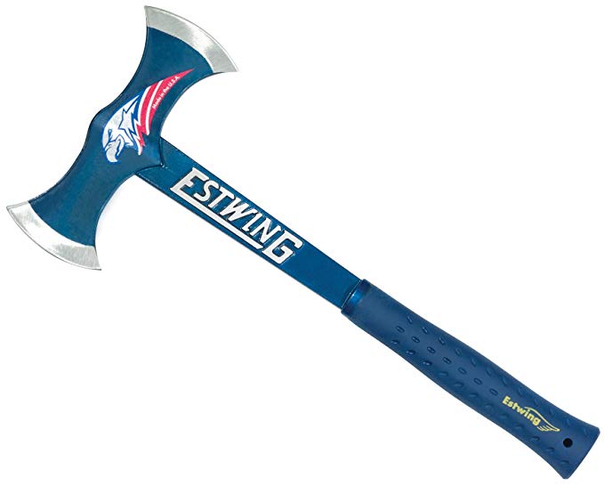 Estwing Double Bit Axe - 38 oz Wood Spitting Tool with Forged Steel Construction & Shock Reduction Grip - E6-DBA