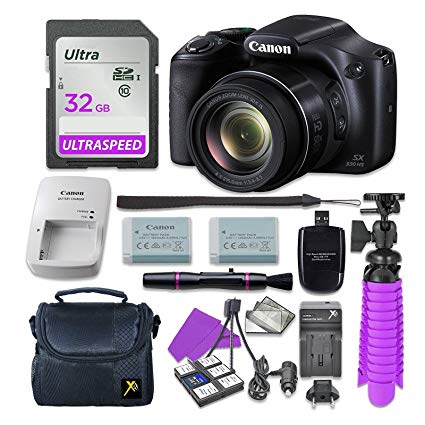 Canon PowerShot SX530 HS Digital Camera with 32GB SD Memory Card   Accessory Bundle