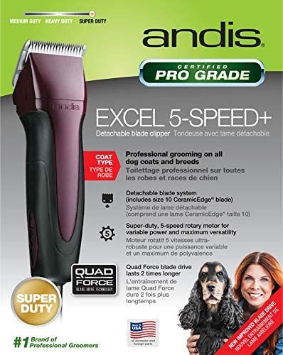 Andis Excel 5 Speed Clipper with 10 Blade