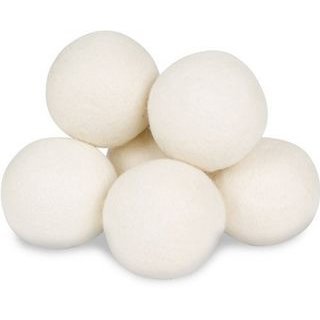 ISusser New Zealand Natural Wool Ball, Softening Clothes, Reducing Static Electricity, Used For Drying Dryer Ball,6 Pack