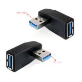 Generic USB 30 Vertical Male to Female Adapter Left Angle and Right Angle Adapter