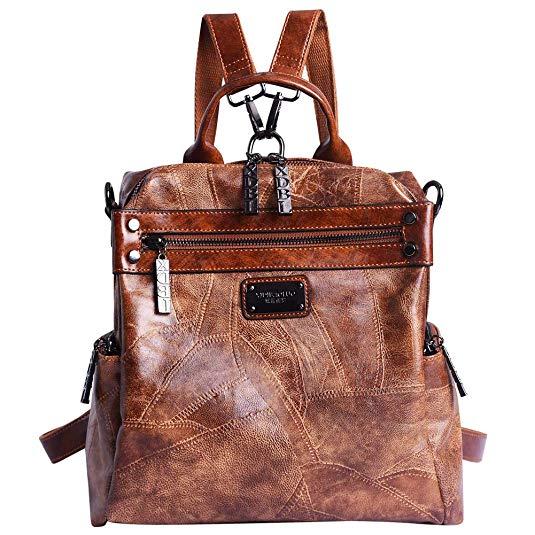 Mini Backpack Purse for Women - AB Earth Convertible Waterproof Rucksack Faux Leather Backpack for Ladies Shoulder Bags, H003