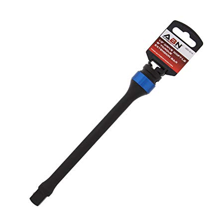 ABN 1/2” Inch Drive 8” Inch Long Torque Socket Extension Bar, 100 ft/lb CR-MO with Blue Color-Coded Aluminum Ring