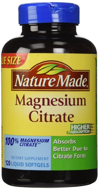 Nature Made Magnesium Citrate Softgels, 120 Count