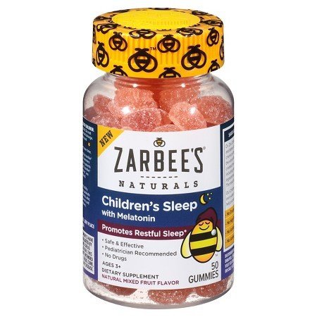 Zarbee's Naturals Children's Sleep with Melatonin Gummies, Mixed Berry, 50 Count