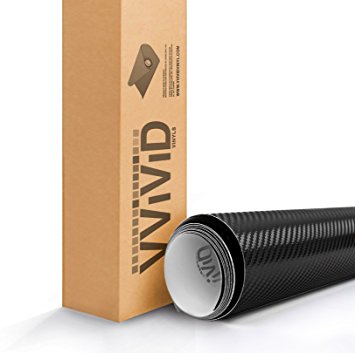 VVIVID XPO Black 3D Carbon Fiber 5ft x 5ft 25sq ft Cast Vinyl Decal New Bubble-Free Car Wrap
