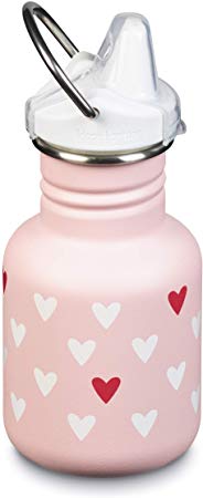 Klean Kanteen Kid Kanteen Classic Sippy Single Wall Stainless Steel Kids Water Bottle with Sippy Cap