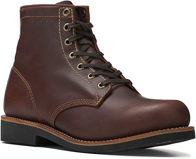 ‘Overlord’ Men’s 6-Inch Service Boot, Leather Welt, Premium Oiled Full Grain Leather, ASTM Rated
