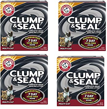 Arm and Hammer hGLVTj Clump and Seal Multi-Cat Litter, 14 lb (4 Pack)