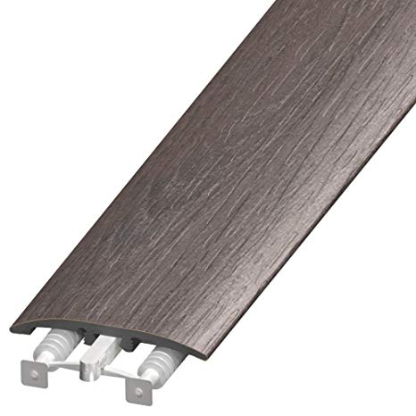 Cal-Flor MD11011 3-in1 UniTrim 2" Wide x 94" Long 3-in-1 Waterproof Floor Molding for Laminate, Wood, WPC, LVT & Vinyl 1 Pack Gray