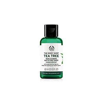 The Body Shop Tea Tree Skin Clearing Mattifying Toner, Made with Tea Tree Oil, 100% Vegan, 2.0 Fl. Oz