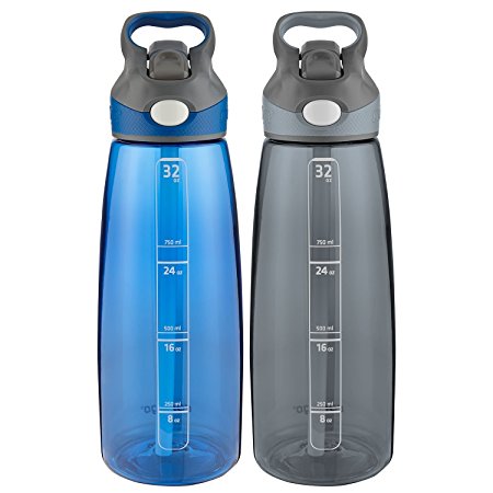 Contigo Addison Autospout 32 oz. Water Bottles (Monaco and Stormy, 32 oz)