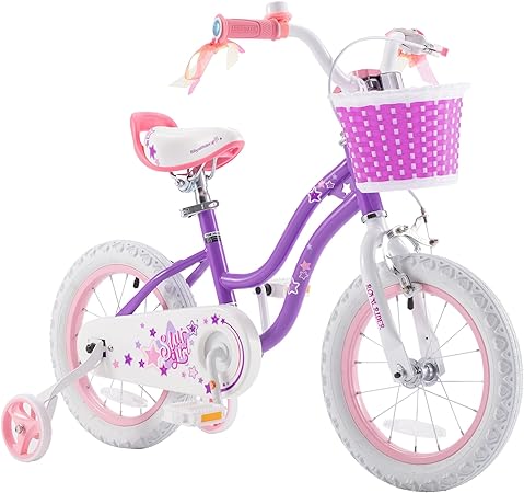 Royalbaby Stargirl Kids Bike Girls 12 14 16 18 20 Inch Children's Bicycle with Basket for Age 3-12 Years