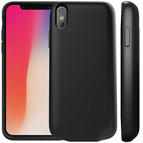 Sumpus Rechargeable Protective Charging Case Battery Case 5000mah Portable Ultimately Slim Power Bank Compatible iPhone X