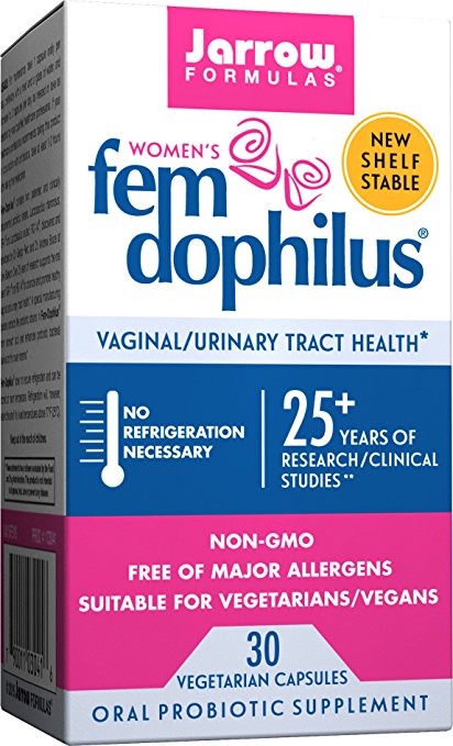 Jarrow Formulas Fem-Dophilus Supports Women's Health Capsules, Supports Vaginal and Urinary Tract Health, 30 Count