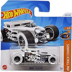 Hot Wheels Bone Shaker 3/5 HW Track Champs, White Treasure Hunt