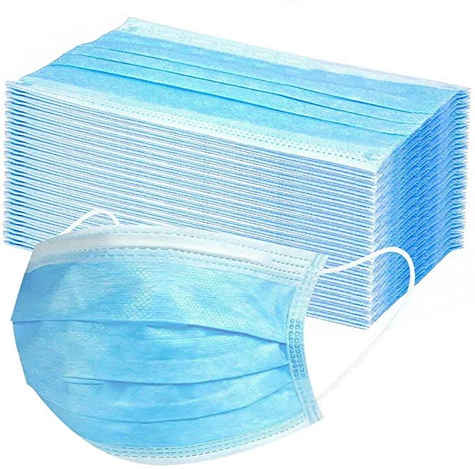 [Ships from Canada] Pack of 50 Pcs Disposable face mask | 3 Ply | Ear Loop | Dust | Allergen | Smoke | Protection