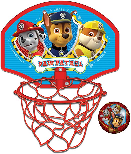 Paw Patrol Toys; Over The Door Basketball Hoop and Net Indoor Set for Kids