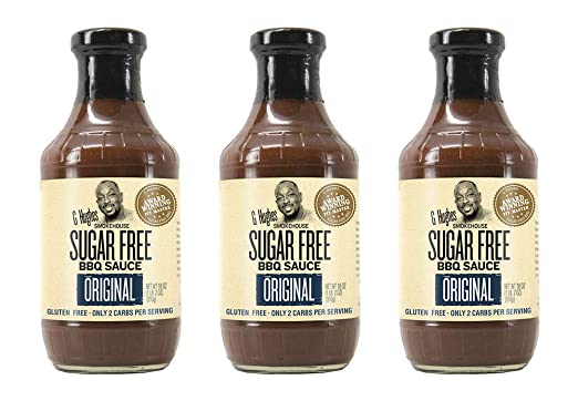 G Hughes Original Sugar Free BBQ Sauce 18 oz (3 Pack)