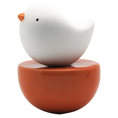 Ceramic fragrance diffuser for aromatherapy and decorate your place.Baby bird(Orange vase)