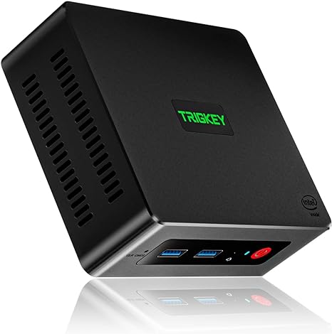 TRIGKEY Mini PC Latest 12th Gen Intel Alder Lake-N95 Processor (up to 3.40GHz) Green G4 Mini Computer 11 Pro, 16G DDR4 RAM 500G M.2 NVME PCIE SSD Micro PC, Dual HDMI, WiFi 5, BT 4.2, USB 3.2. Gen 2