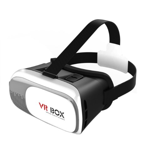Ouonline VR BOX 3D Virtual Reality Glasses 3D VR Headset Glasses Compatible with 3.5"-6.0" IOS Android Smartphones For 3D Movies and Games