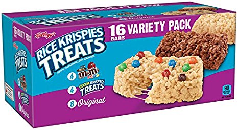 Kellogg's Rice Krispies Treats, Snack Bars Variety Pack, 16 Count Box