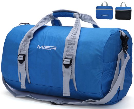 MIER Waterproof Foldable Sports Gym Bag Travel Duffle Bag Lightweight Weekend Bag for Men, Women, Girls, Boys, 40L