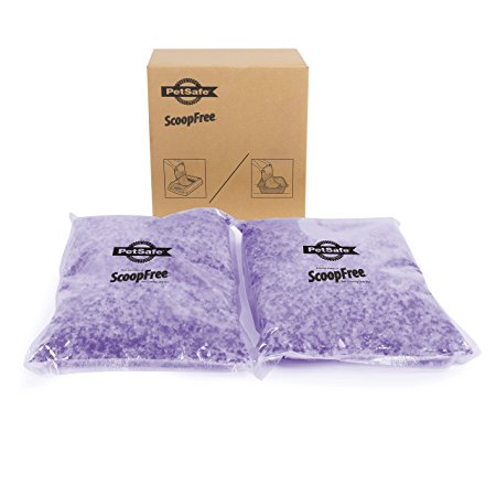 PetSafe ScoopFree Premium Crystal Non Clumping Cat Litter, 2-Pack