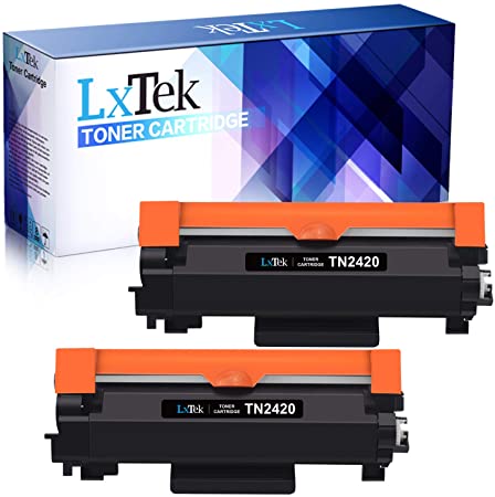 2 LxTek Compatible for Brother TN2420 TN-2420 TN2410 TN-2410 Toner Cartridges for Brother HL-L2350DW MFC-L2710DW DCP-L2530DW DCP-L2510D MFC-L2750DW MFC-L2710DN MFC-L2730DW HL-L2370DN HL-L2310D