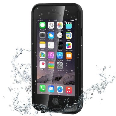 iPhone 6S Case, Bessmate (TM) [New Version] 6.6 ft Waterproof Durable Full Sealed Cover with Touched Transparent for iPhone 6S (4.7 inch) (Black)
