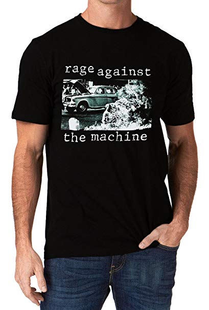 Intuch Rage Against The Machine RATM 1992 Band Logo Men's T-Shirt
