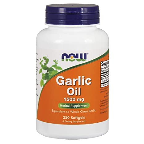 Now Foods Garlic Oil 1500 mg , 250 Soft-gels