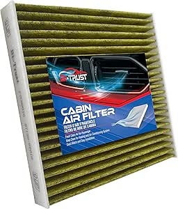 CF10285 Cabin Air Filter,Replacement for Toyota Lexus Subaru Scion Pontiac Subaru Land Rover (Yellow Biofonctional Layer includes Activated Carbon)