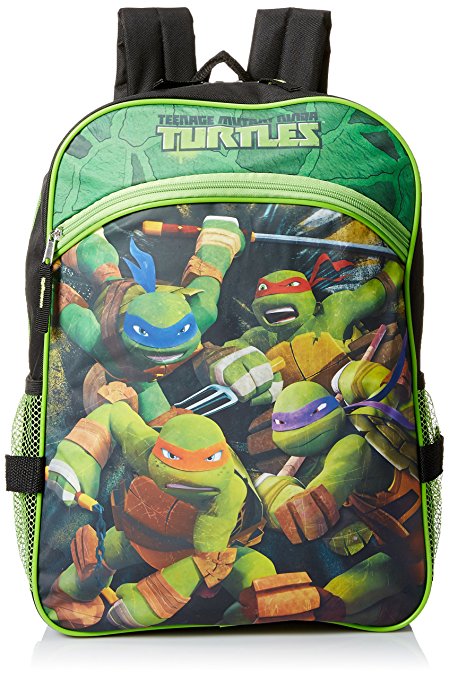 Teenage Mutant Ninja Turtles Boys' 16 Inch Backpack with Lunch Tote
