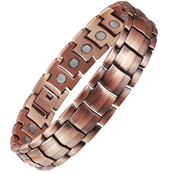 VITEROU Mens Magnetic Pure Copper Bracelet with Magnets for Arthritis Pain Relief,3500 Gauss