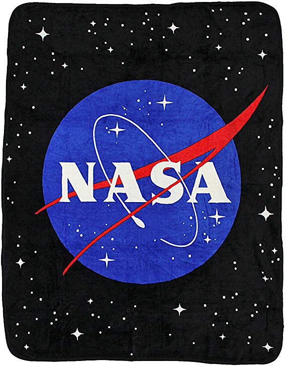 NASA Space Logo Fleece Throw Blanket