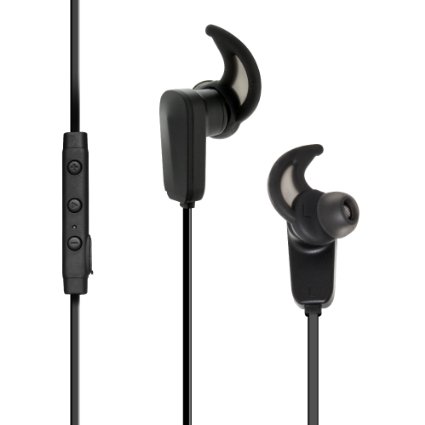 RevJams Active PRO Sport Wireless In-Ear Bluetooth Ear buds. Water Resistant and Sweatproof Headphones with Active FIT Sound Sport Ear Gels for a Comfortable Secure Fit