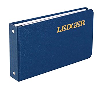 Wilson Jones Ring Ledger Outfit, Bookkeeping System with Ring Binder, Ledger Sheets, and A-Z Indexes (W0203-58BLA)