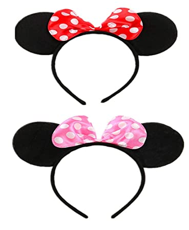 Mouse Ears Headbands Butterfly Glitter Hairband of 2