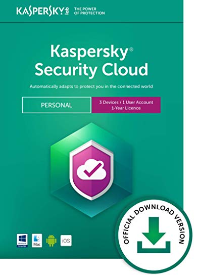 Kaspersky Security Cloud - Personal | 3 Devices | 1 Year | PC/Mac/iOS/Android | Online Code