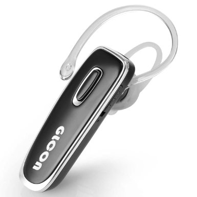 GLCON GJ-02 Stereo Wireless Bluetooth 40 BT Headset with A2DP Music Streaming Dual Pairing Noise Cancellation Echo Cancellation Microphone Mic - Black