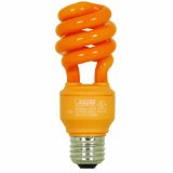Feit Electric BPESL13TO 13-Watt Compact Fluorescent Mini Twist Orange Bulb